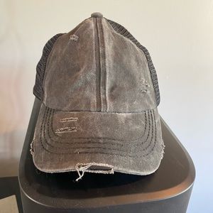 Women’s CC Brand Pony tail ball cap